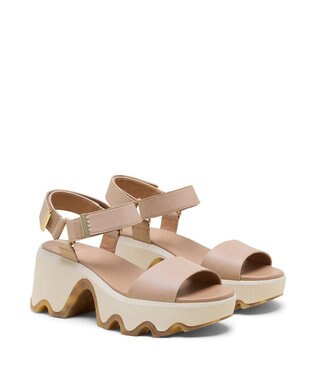 SOREL SOREL/ キネティック オーラ ワイストラップ /ソレル Honest Beige Bleached Ceramic