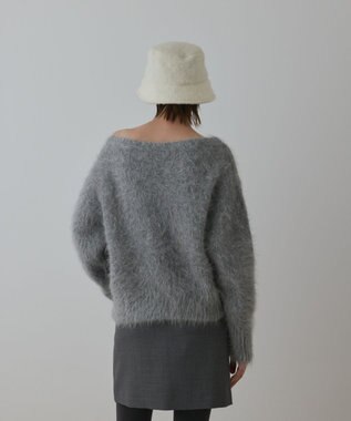 GRACE CONTINENTAL オーバーニットトップ グレー