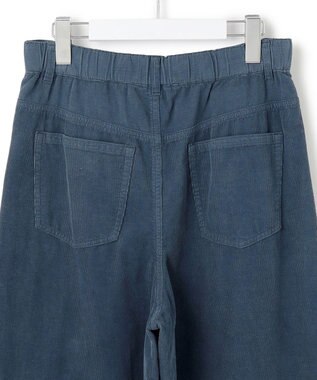 23区 S 【滝沢眞規子さん着用/洗える】コットン コーデュロイ ワイド パンツ ダルブルー系