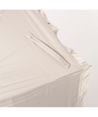 UNBILLION カシュネ cachenez / PUバイカラーフリルバルーンショートパラソル ダークベージュ