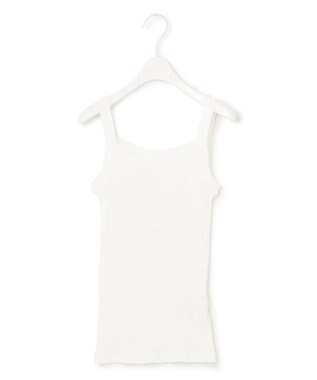 ICB 【洗える】オーガニックリブタンク キャミソール オフホワイト系