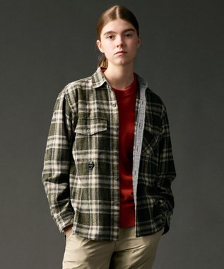 【大人の山シャツ】メランジチェックシャツ