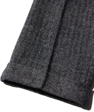 J.PRESS MEN 【J.PRESS ORIGINALS】WOOL/LINEN TWEED PIPED STEM SLACKS グレー系1