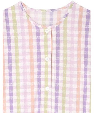 Wing ウイングスリープ パジャマ 5分袖 8分丈 綿100％ 天竺素材 レディース EP8025 ウイング／ワコール パープル