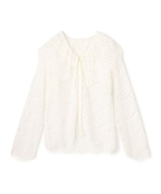 uncrave レース BIGカラーブラウス オフ