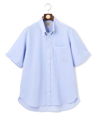 J.PRESS MEN 【KING SIZE】【J.PRESS OXFORD JERSEY】カノコインレイ パッチポケットシャツ / B.D. サックスブルー系