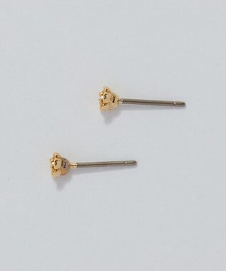 Phoebe 【金属アレルギー対応】プチフラワービジュースタッドピアス　クリア クリア