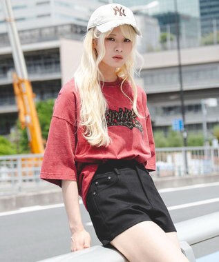WEGO 【ユニセックス着用ITEM//MLサイズ展開】接触冷感グラフィックBIG　T（SS） レッドその他