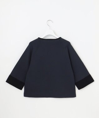 自由区 L モールブロッキング ニット ネイビー