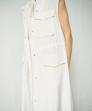 GRACE CONTINENTAL ミリタリーロングジレ キナリ