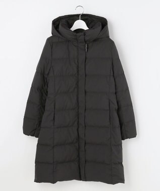 J.PRESS LADIES 【洗える・2way】タフタダウン ロング丈 コート ブラック系