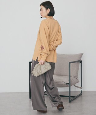 AMERICAN HOLIC Ｖネックスムース起毛プルオーバー Orange