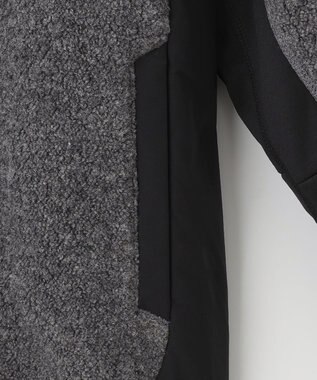 23区GOLF 【MEN】【ウォッシャブル】ボアコンビブルゾン ブラック系