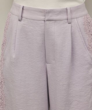 GRACE CONTINENTAL サイドレースパンツ ラベンダー