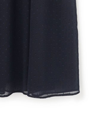 23区 【APPLAUDIR】ドットクレープシフォン ドレス ネイビー系