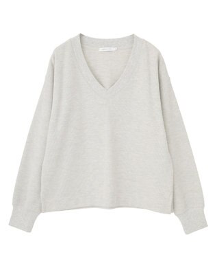 AMERICAN HOLIC Ｖネックスムース起毛プルオーバー Light Gray Mixture