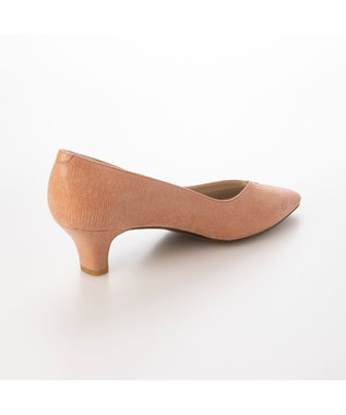 Riz raffinee <Riz raffinee>Vカットリザードプリントパンプス オレンジカタオシ