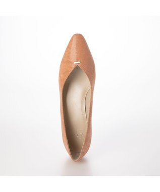 Riz raffinee <Riz raffinee>Vカットリザードプリントパンプス オレンジカタオシ