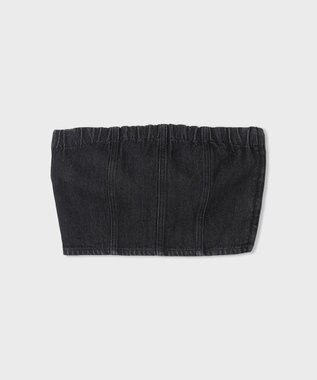 GRACE CONTINENTAL デニムビスチェ ブラック