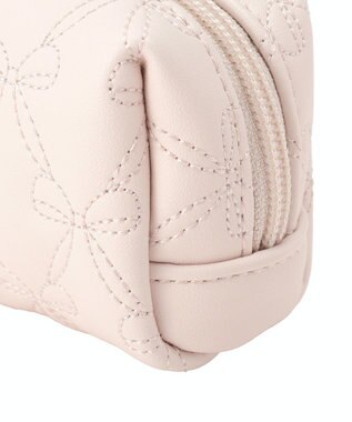 Maison de FLEUR リボンキルティングロングポーチ Light Pink