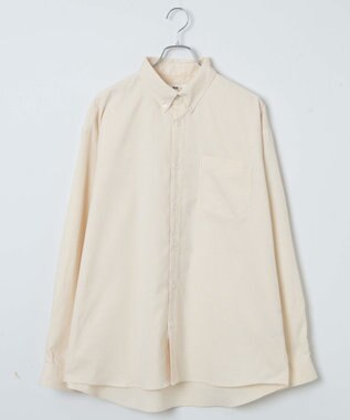 WEGO イージーケアオックスフォードシャツ イエローストライプ