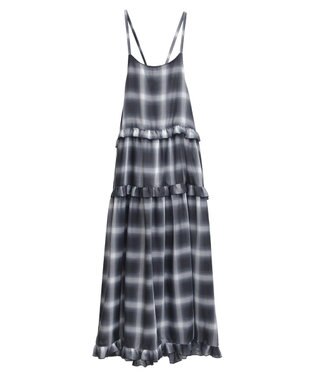 Green Parks ・Ｐｅｔｉｔ　Ｆｌｅｕｒ　オンブレーチェックキャミワンヒ Navy