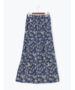 Te chichi 【LIBERTY FABRICS】フレアスカート ネイビー