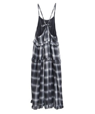 Green Parks ・Ｐｅｔｉｔ　Ｆｌｅｕｒ　オンブレーチェックキャミワンヒ Navy