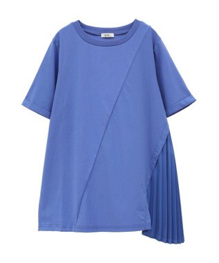 earth music&ecology プリーツドッキングチュニック Blue