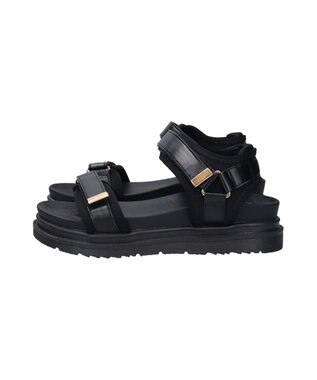Bridget Birkin 【Bridget Birkin】ダブルベルトスポーツサンダル ブラック