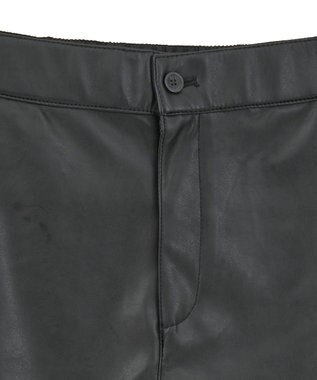 AMERICAN HOLIC フェイクレザーハーフパンツ Black