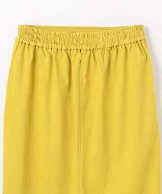 ANY L 【手洗い可/ウエストゴム】裏起毛ハイストレッチタイトスカート イエロー