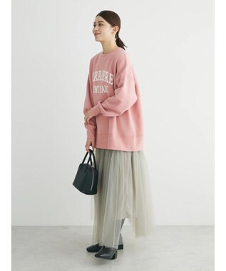 Green Parks 裏起毛ロゴプルオーバー Pink