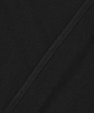 uncrave トリコットシフォン ロングシャツ ブラック