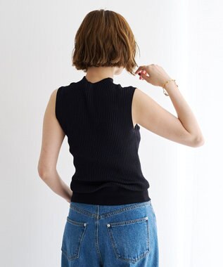 YECCA VECCA ハイネックノースリーブニット Black