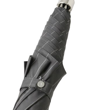 MOONBAT POLO RALPH LAUREN メンズ 長傘 ストライプ×BEAR 65cm チャコールグレー