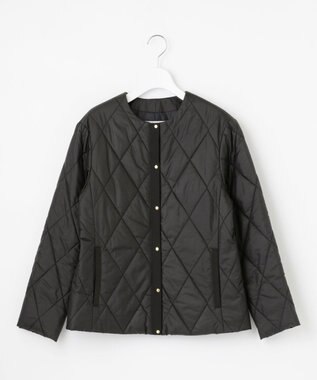 J.PRESS LADIES 高密度タフタ キルティング ショート コート ブラック系