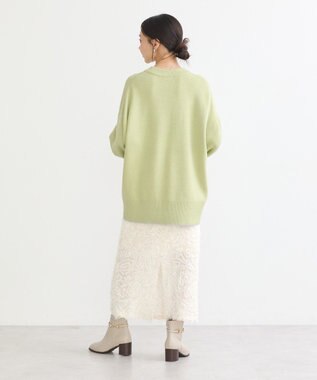 earth music&ecology やわらかタッチチュニック Lime Green