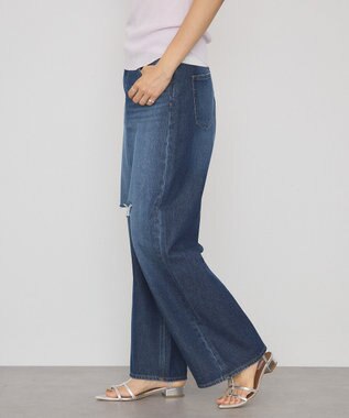 AMERICAN HOLIC ダメージワイドデニム Indigo