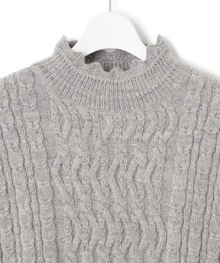 23区 【23区 lab.】アランパターン  ニットベスト グレー系