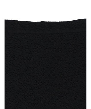 earth music&ecology エンボスフラワー　切替ボリュームスカート Black