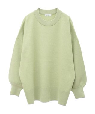 earth music&ecology やわらかタッチチュニック Lime Green