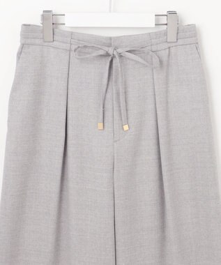 自由区 ウールサキソニーワイド パンツ ライトグレー系