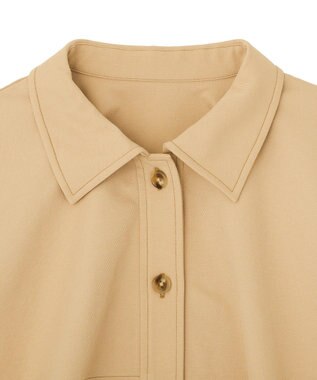 earth music&ecology コクーンフォルムシャツ Beige