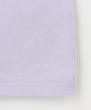 ANY KIDS フォトプリント 長袖 Ｔシャツ ラベンダー×イヌ