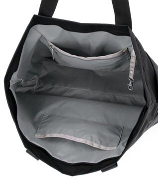 LeSportsac CARLIN ZIP TOP TOTE BAG/リサイクルドブラックJP リサイクルドブラックJP