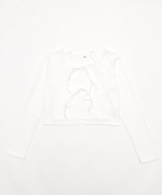 WEGO キャミセットリボンカーディガン オフホワイト