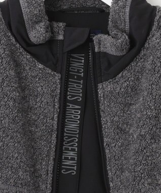 23区GOLF 【MEN】【ウォッシャブル】ボアコンビブルゾン ブラック系