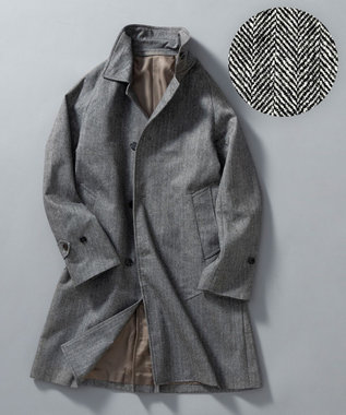 GOTAIRIKU 【薄中綿仕様】スーパーライトウエイトカシミヤブレンド ステンカラーコート