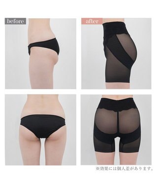 BRADELIS New York 【BRADELIS New York】メッシュシアーライトガードル 通気性抜群の補正ガードル ブラック